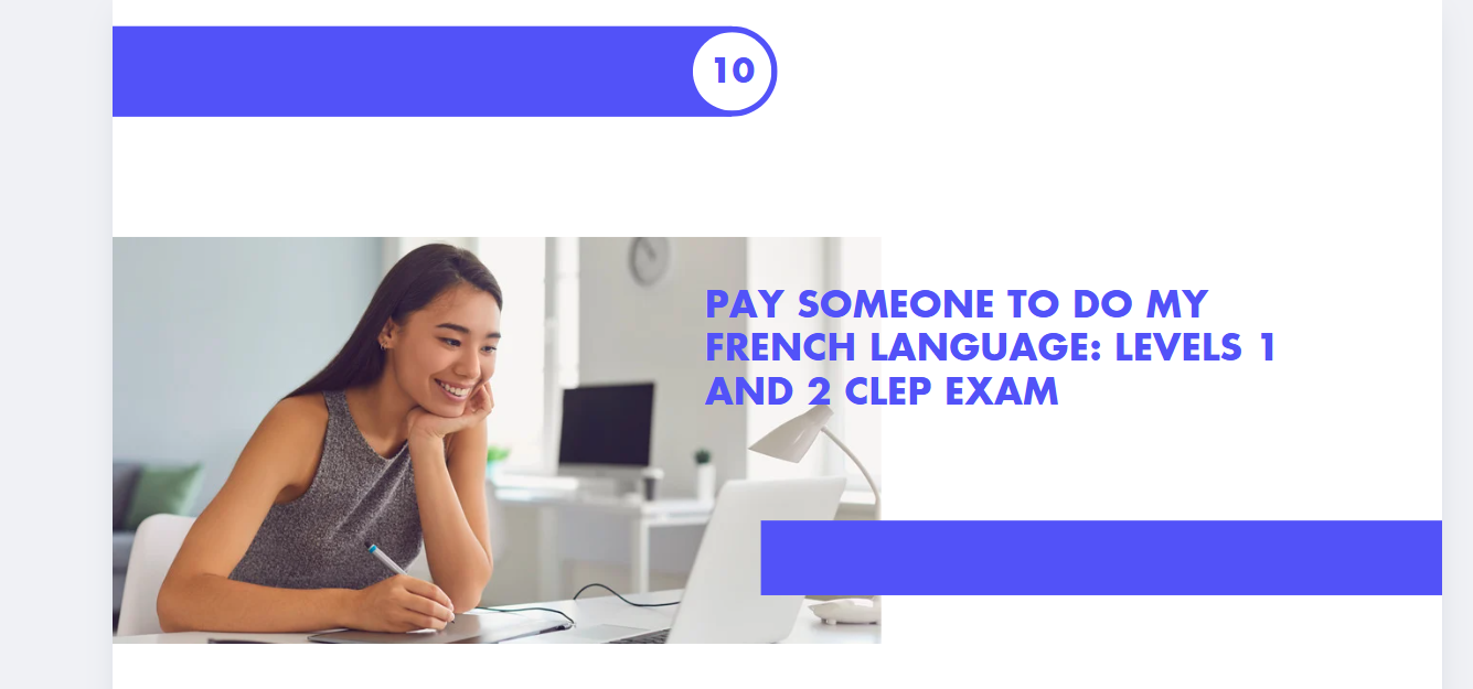 PAY SOMEONE TO DO MY FRENCH LANGUAGE: LEVELS 1 AND 2 CLEP EXAM