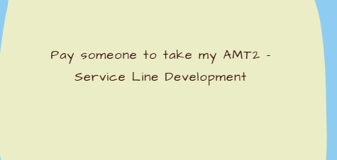 Pay someone to take my AMT2 – Service Line Development
