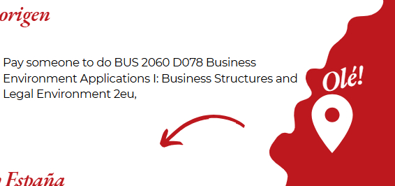 Pay someone to do BUS 2060 D078 Business Environment Applications I: Business Structures and Legal Environment 2